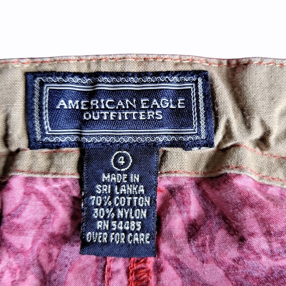 American eagle With Hawaiian Floral Print size 4 - Picture 4 of 4